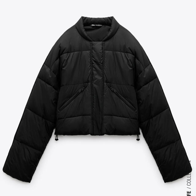 Zara ウォーターレペイントキルティングボンバージャケット レディースのジャケット/アウター(ブルゾン)の商品写真