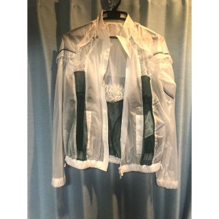 サカイ(sacai)のsacai ナイロンレース ブルゾン(ブルゾン)