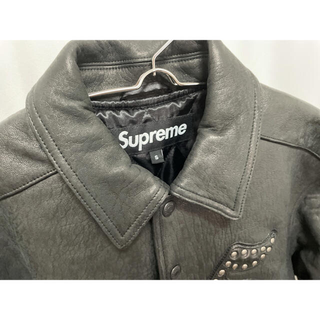 シュプリーム Pebbled Leather Varsity Jacket S シュプリーム Pebbled Leather Varsity Jacket S