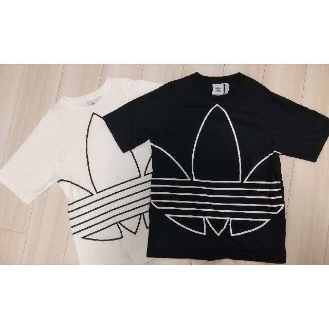 adidas(アディダス)のadidas ビッグ トレフォイル アウトライン Tシャツ 2枚セット メンズのトップス(Tシャツ/カットソー(半袖/袖なし))の商品写真