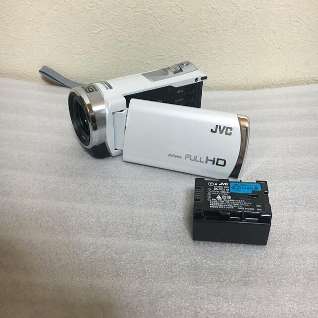 KENWOOD(ケンウッド)の❗️激安価格❗️ビデオカメラ　本体　JVC  GZ-E770 完動品 スマホ/家電/カメラのカメラ(ビデオカメラ)の商品写真