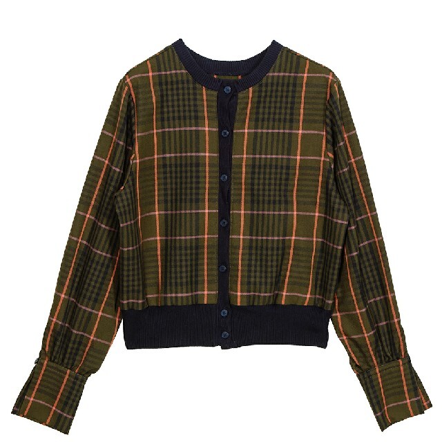 Ameri VINTAGE(アメリヴィンテージ)の【週末限定】AmeriVINTAGE  CHEERFUL CHECK TOP レディースのトップス(カーディガン)の商品写真