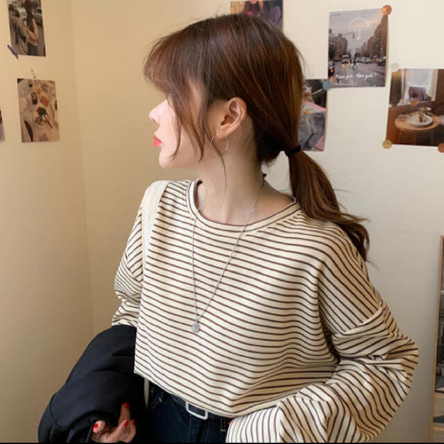 RETRO GIRL(レトロガール)のボーダーT レディースのトップス(Tシャツ(長袖/七分))の商品写真