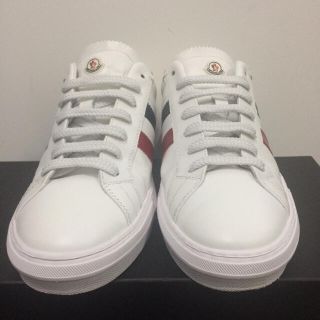 モンクレール(MONCLER)のモンクレール MONCLER スニーカー メンズ 靴 レザー ホワイト 43(スニーカー)