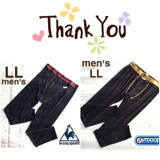 ルコックスポルティフ(le coq sportif)の❤️専用【メンズLL】ルコックレギンス タイツ 裏起毛 黒赤 他合計2点(レギンス/スパッツ)