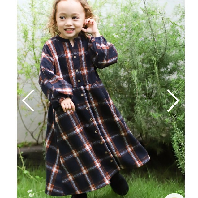 petit main(プティマイン)の新品 タグ付 pairmanon ロング丈  2WAY コート ワンピース キッズ/ベビー/マタニティのキッズ服女の子用(90cm~)(ワンピース)の商品写真