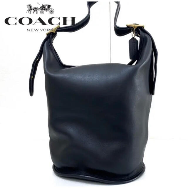 ミント◆極美品 オールドコーチ COACH レザーショルダー　バケツバッグ