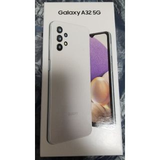 ギャラクシー(Galaxy)の新品/未使用 SAMSUNG Galaxy A32 5G au ホワイト/白(スマートフォン本体)