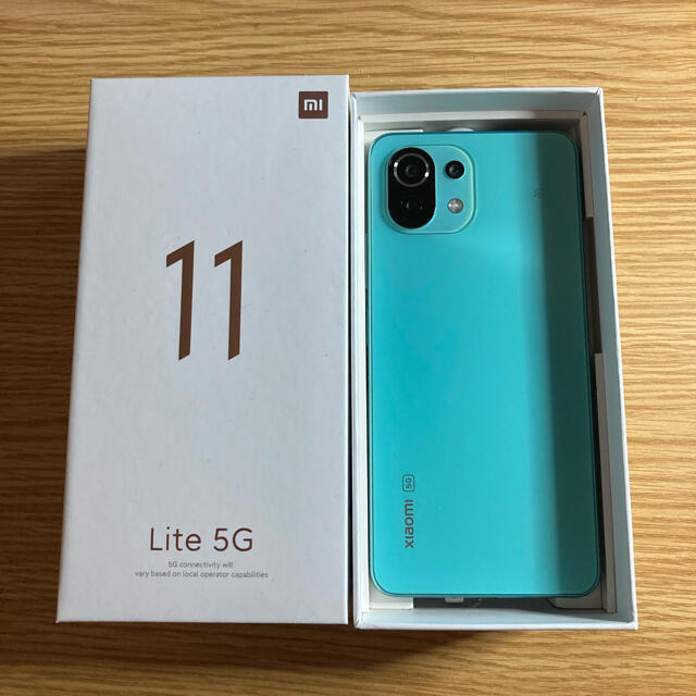 ANDROID(アンドロイド)のMi 11 Lite 5G Mint Green 128gb SIMフリー スマホ/家電/カメラのスマートフォン/携帯電話(スマートフォン本体)の商品写真