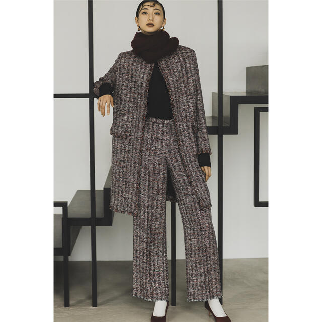 theory - Theory 20ss ツイードコート&ツイードパンツ 定価11.5万円の