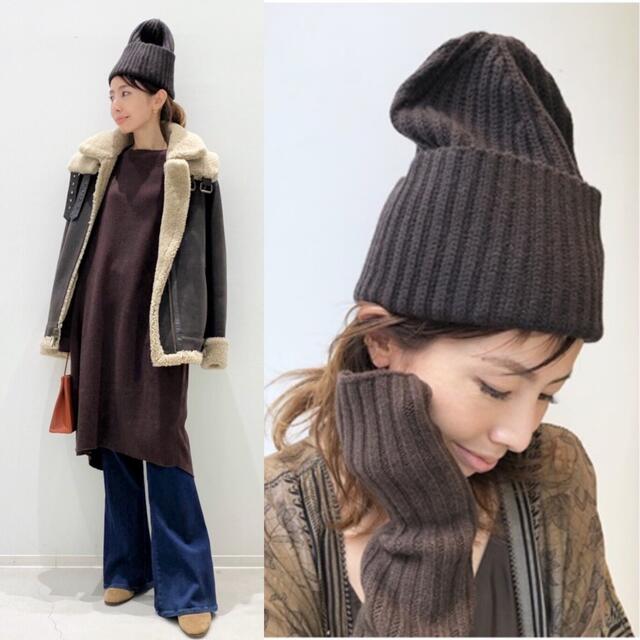 L'Appartement DEUXIEME CLASSE(アパルトモンドゥーズィエムクラス)の20aw 新品未使用 L'Appartement KNIT CAP レディースの帽子(ニット帽/ビーニー)の商品写真