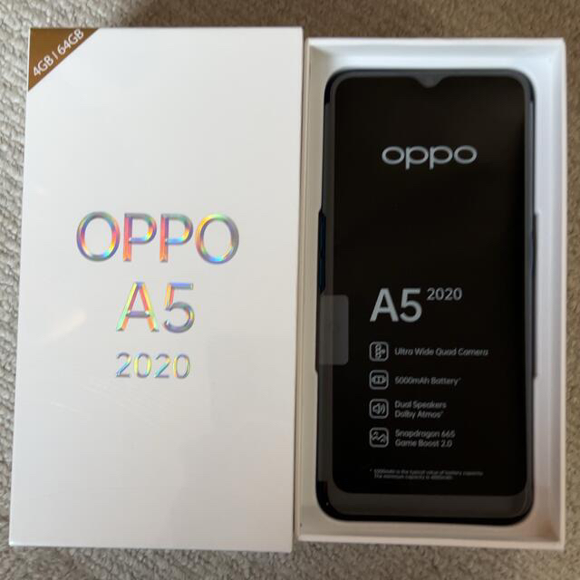 OPPO - oppo A5 2020 ブルー SIMフリーの通販 by タヌキ屋｜オッポなら ...