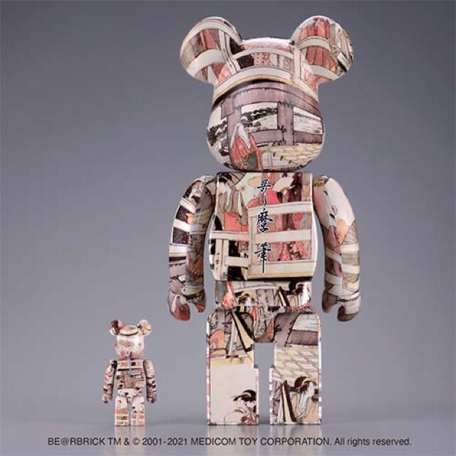 BE@RBRICK 喜多川歌麿　新品未使用全高約280mm本体ABS