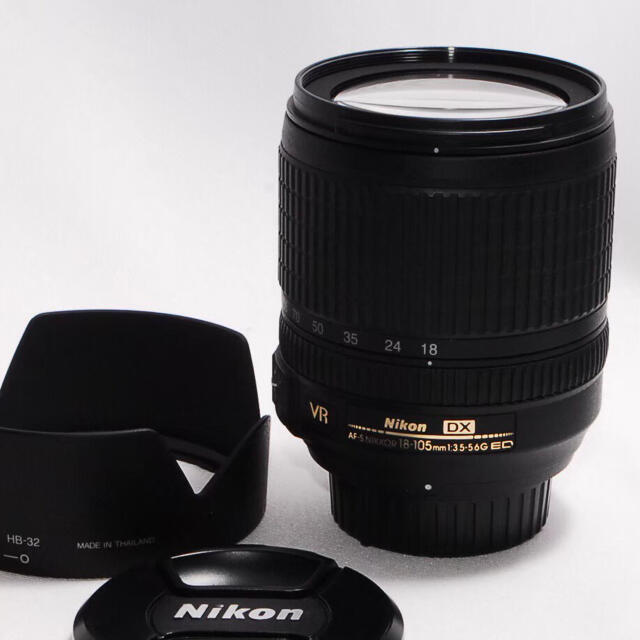 Nikon(ニコン)の✨広角〜中望遠♪✨ニコン Nikon AF-S DX 18-105mm スマホ/家電/カメラのカメラ(レンズ(ズーム))の商品写真