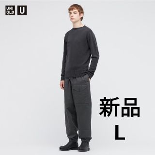 ユニクロ(UNIQLO)のユニクロU　ワイドフィットジョガーパンツ　Lサイズ(ワークパンツ/カーゴパンツ)