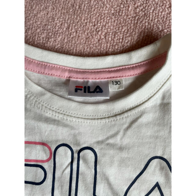 FILA 中古　トップス　130 キッズ/ベビー/マタニティのキッズ服女の子用(90cm~)(Tシャツ/カットソー)の商品写真