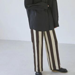 トゥデイフル(TODAYFUL)のTODAYFUL  トゥデイフル　Jacquard Stripe Pants(カジュアルパンツ)