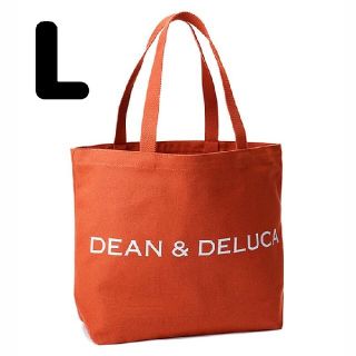 ディーンアンドデルーカ(DEAN & DELUCA)のDELUCAチャリティートートバッグ2021 テラコッタオレンジLサイズ(トートバッグ)