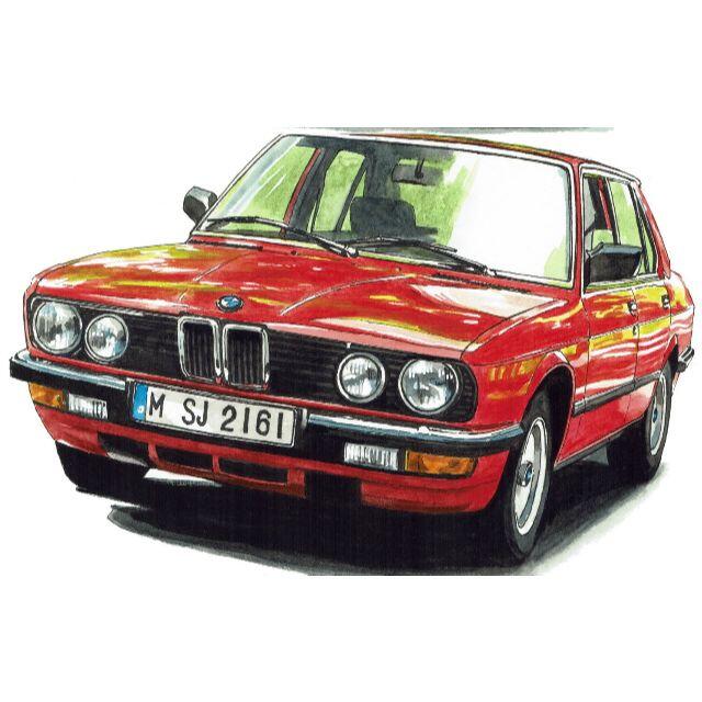GC-037 BMW524i限定版画サイン有額装済作家平右ヱ門
