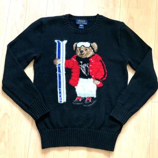 ポロラルフローレン(POLO RALPH LAUREN)のポロ ラルフローレン ニット セーター 長袖 クルーネック ポロベア 黒(ニット/セーター)