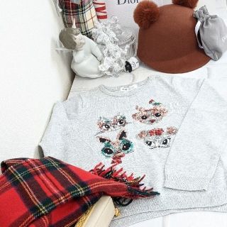 エイチアンドエム(H&M)のH&M キッズ　X'mas·コットンファインニット　110〜120ｾﾝﾁ(ニット)