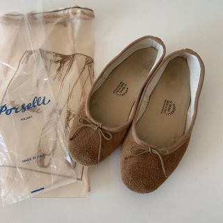 porselli light brown 36(バレエシューズ)