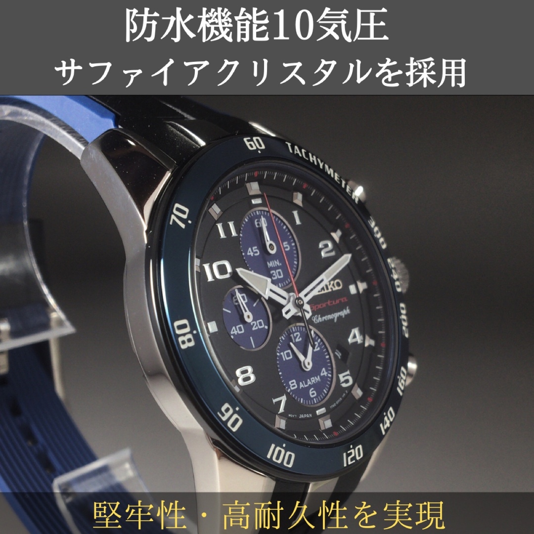 新品未使用 海外限定モデル SEIKO セイコー スポーチュラクロノグラフ◎ダイアルカラー