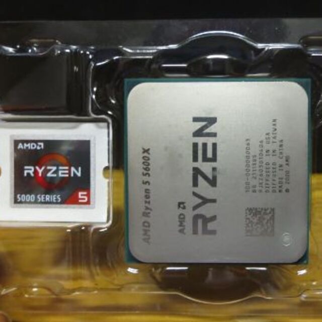AMD Ryzen 5600X BOX 6C/12T リテールクーラー未使用