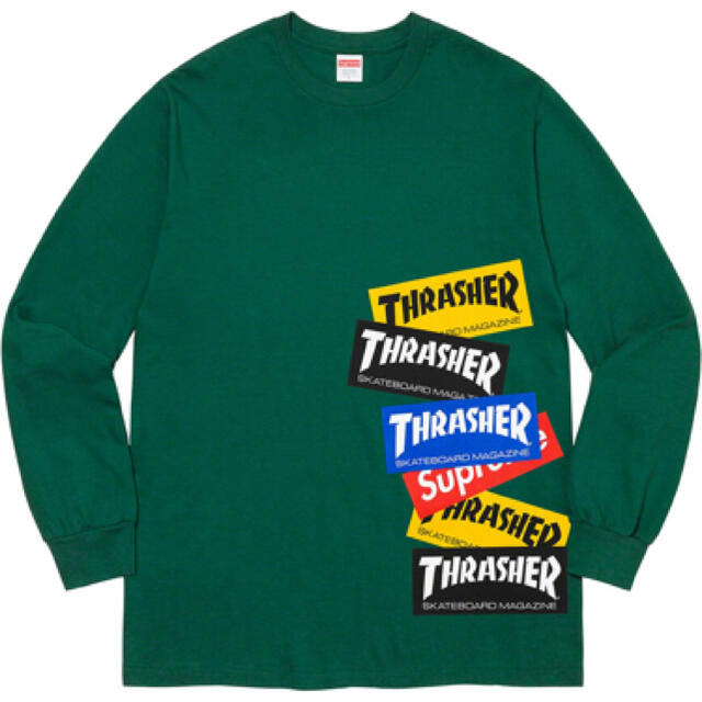 XL Supreme®/Thrasher® Multi Logo L/S Tee39sNoahノア90