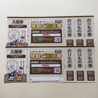 よみうりランド  株主優待(遊園地/テーマパーク)