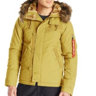 アルファインダストリーズ(ALPHA INDUSTRIES)の【S】ALPHAアルファ/フライトジャケット/N-2B 01N Parka/黄色(フライトジャケット)