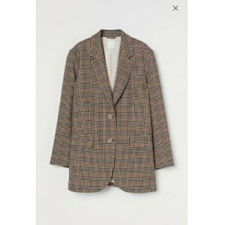 エイチアンドエム(H&M)のH&M  オーバーサイズジャケット  チェックジャケット XS(テーラードジャケット)