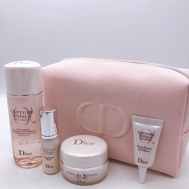 Dior(ディオール)の【数量限定】Dior ディオール カプチュール トータル ポーチセット ピンクN コスメ/美容のキット/セット(サンプル/トライアルキット)の商品写真