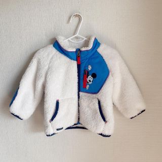 ベビーギャップ(babyGAP)の未使用　ベビーギャップ　gap ミッキー　ボア　フリース　上着　ジャンパー(ジャケット/コート)