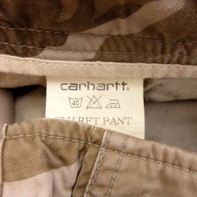 carhartt(カーハート)のカーハート カーゴパンツ ワーク 迷彩 カモフラ 茶 ベージュ 36×32 メンズのパンツ(ワークパンツ/カーゴパンツ)の商品写真