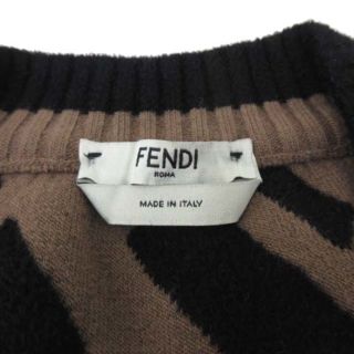 フェンディ 18AW ズッカ柄 ニット セーター Vネック 国内正規 4058cm袖丈