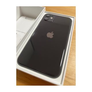 アップル(Apple)のiPhone 11 ブラック 128 GB au SIMフリー　本体(スマートフォン本体)