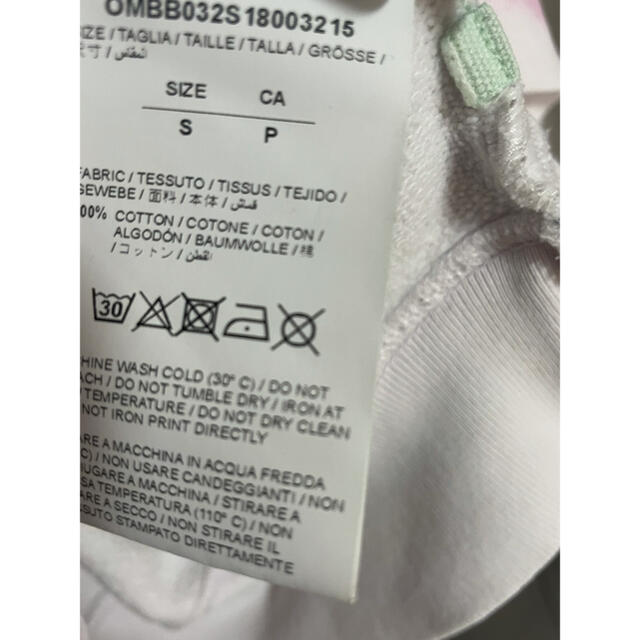 極美品 OFF-WHITE オフホワイト 服 トップス XXS ロゴプリント 半袖Ｔシャツ コットン ピンク メンズ