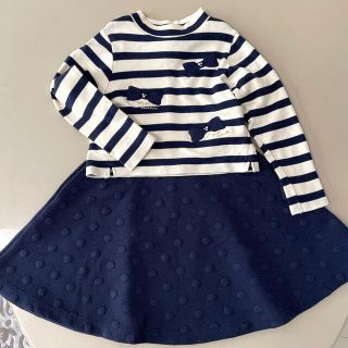 ポンポネット(pom ponette)のさわ坊様専用　ポンポネット　ボーダーシャツのみ(ワンピース)