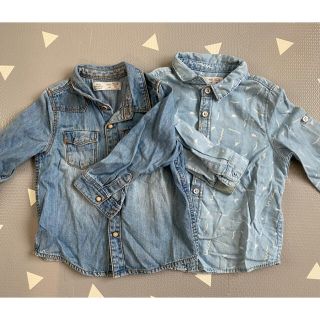 ザラキッズ(ZARA KIDS)のZARA baby☆デニムシャツセット(シャツ/カットソー)