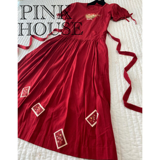 PINK HOUSE(ピンクハウス)のピンクハウス　苺ワンピース 、さくらんぼワンピース  レディースのワンピース(ロングワンピース/マキシワンピース)の商品写真