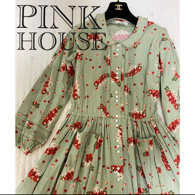 PINK HOUSE(ピンクハウス)のピンクハウス　苺ワンピース 、さくらんぼワンピース  レディースのワンピース(ロングワンピース/マキシワンピース)の商品写真