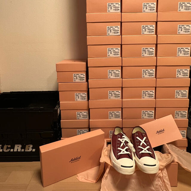 ADDICT(アディクト)の新品CONVERSE ADDICT JACK PURCELL MAROON メンズの靴/シューズ(スニーカー)の商品写真