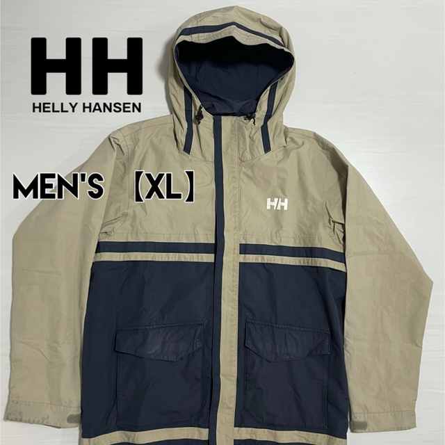 HELLY HANSEN - ヘリーハンセン ナイロンジャケット ベージュ×ネイビー ...