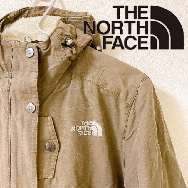 THE NORTH FACE(ザノースフェイス)の【細身の裏ボアコート❗】ノースフェイス　コート　カーキ レディースのジャケット/アウター(モッズコート)の商品写真