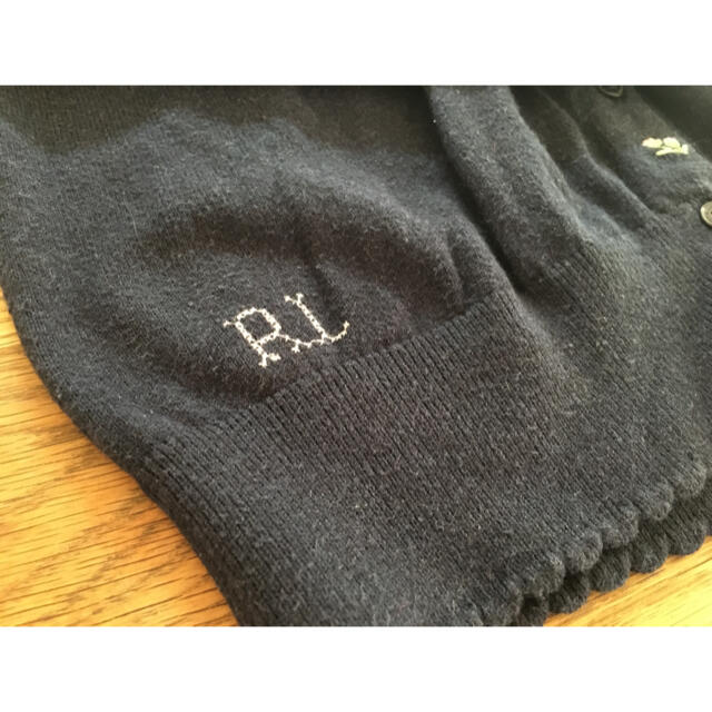 POLO RALPH LAUREN(ポロラルフローレン)の専用！Ralph Laurenお上品ニットカーデ160ネイビー キッズ/ベビー/マタニティのキッズ服女の子用(90cm~)(カーディガン)の商品写真