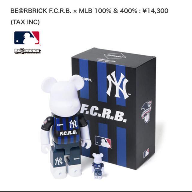 BE@RBRICK FCRB MLB 100%&400% ヤンキース