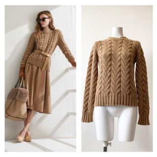 マックスマーラ(Max Mara)のMAXMARA  マックスマーラ　ケーブルニット　セーター(ニット/セーター)