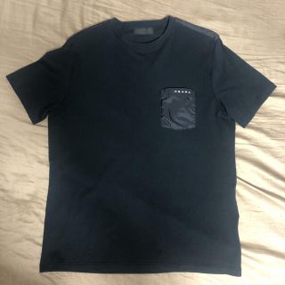 プラダ(PRADA)の未使用品 プラダ PRADA Tシャツ 黒 ブラック メンズ Mサイズ(Tシャツ/カットソー(半袖/袖なし))