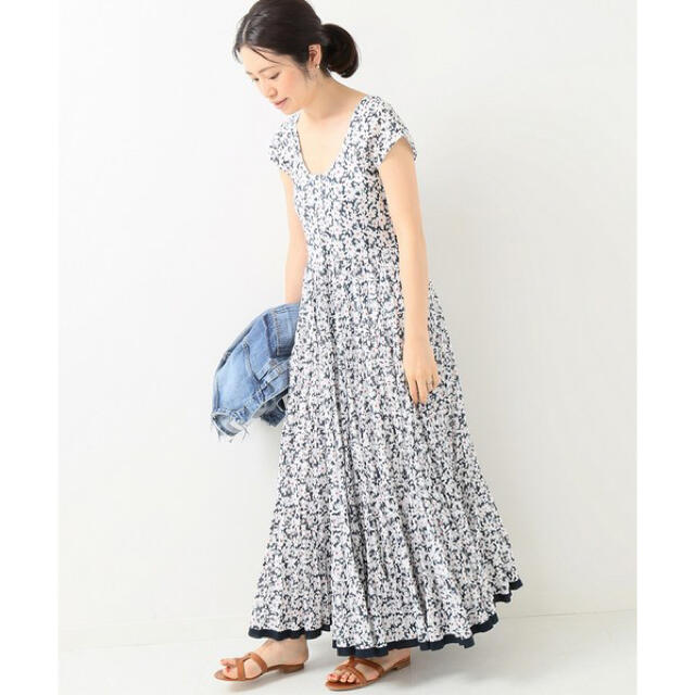 美品 mariha IENA別注 草原の虹のドレス フラワー柄 フラワープリント